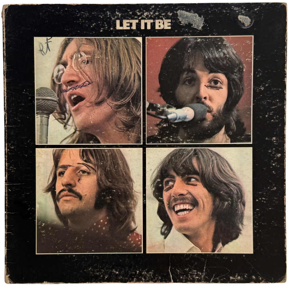 洋楽 The Beatles Let it Be Gold Record 洋楽 The Beatles Let it Be Gold Record THE BEATLES LET IT BE 45